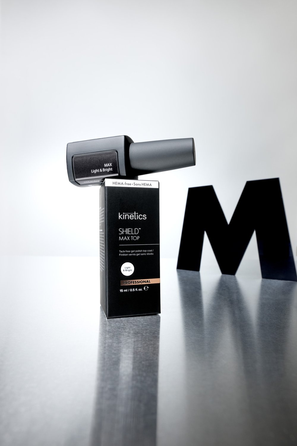 Kinetics Shield MAX Top Light and Bright gel top coat
